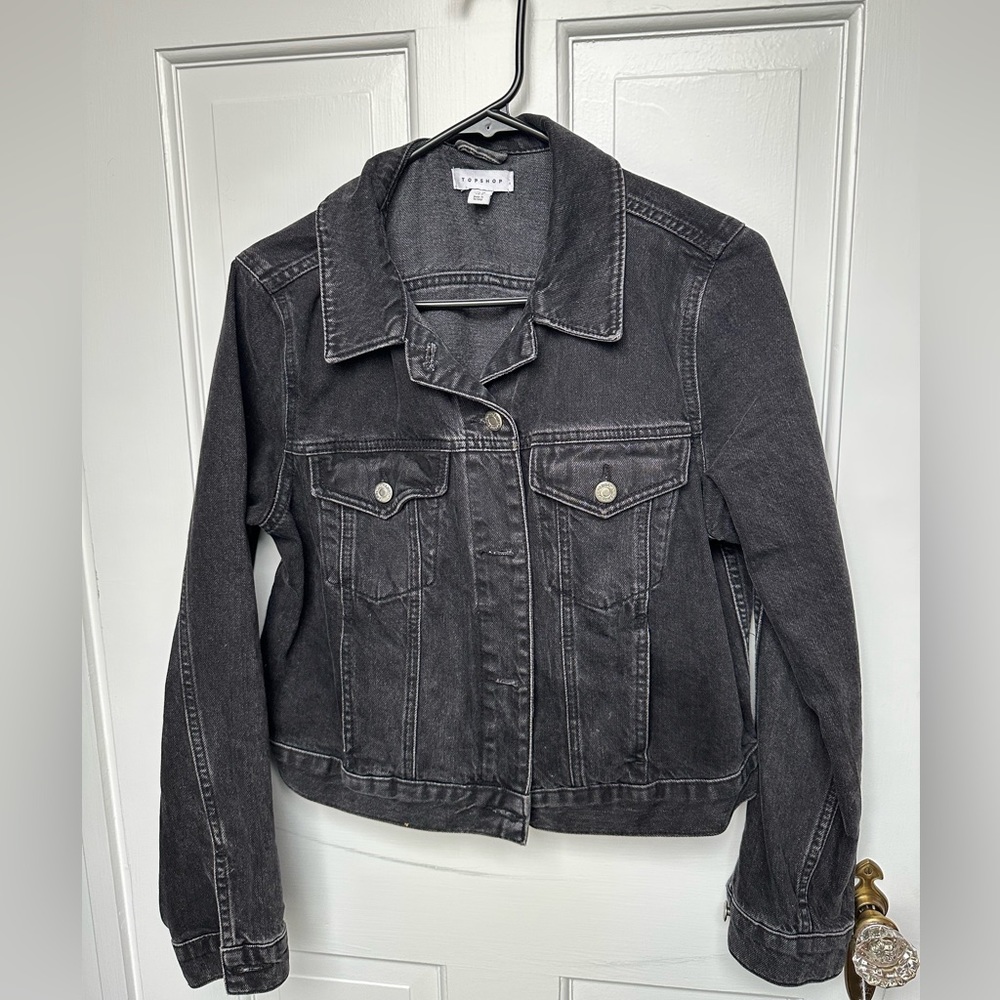 Topshop Tilda Crop Denim Jacket